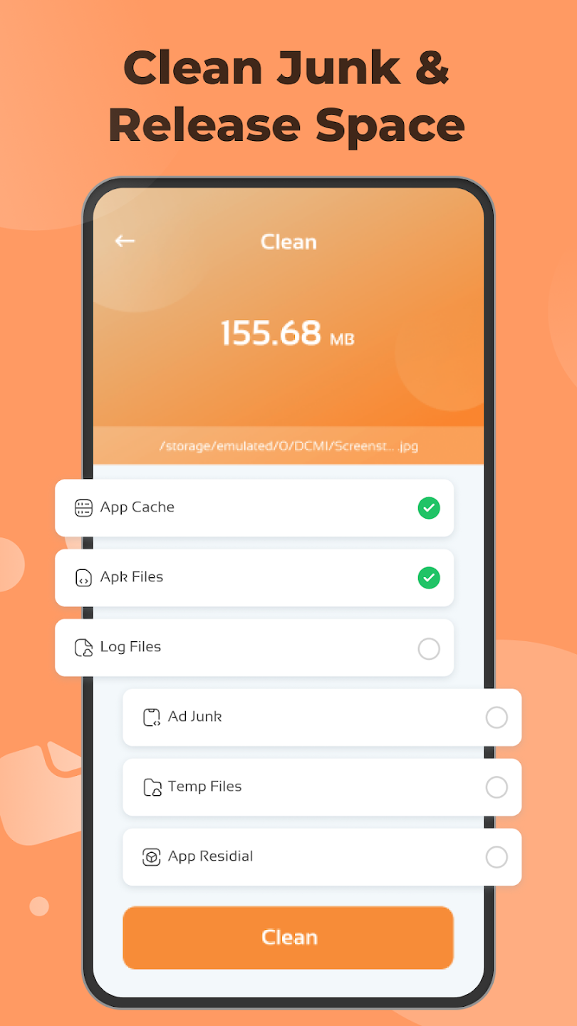 Junk Cleaner Feature